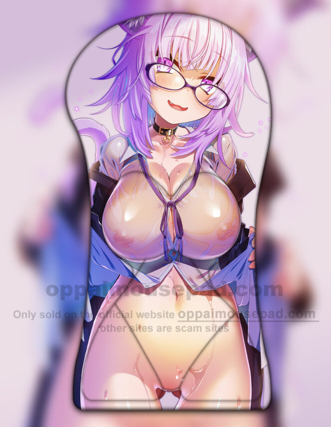 Hololive Okayu Half Body Oppai Mousepad