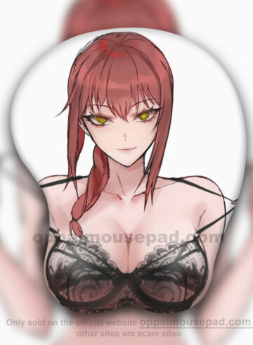 Makima Chainsaw Man Boobs Mouse Pad