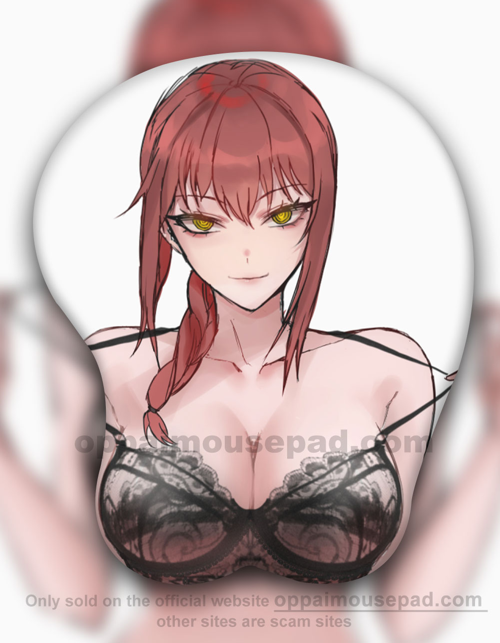Makima Chainsaw Man Boobs Mouse Pad - Oppai Mousepad