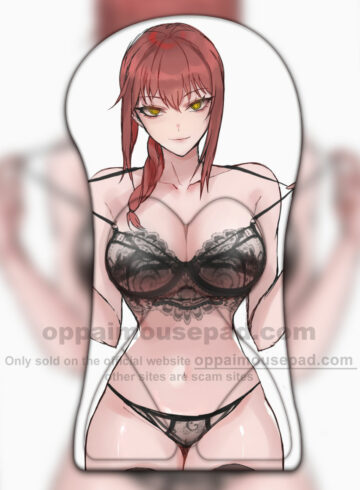 Makima Chainsaw Man Half Body Oppai Mousepad