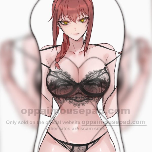 Makima Chainsaw Man Half Body Oppai Mousepad