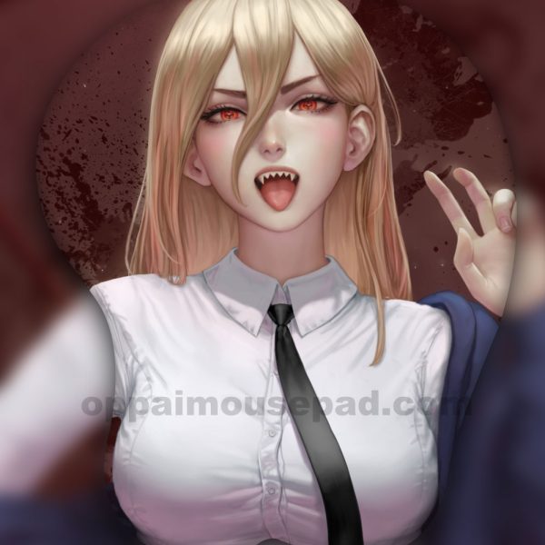 Power Chainsaw Man Oppai Mousepad