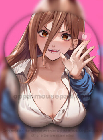 Power Chainsaw Man Anime Boob Mouse Pad