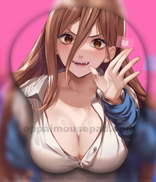 Power Chainsaw Man Anime Boob Mouse Pad