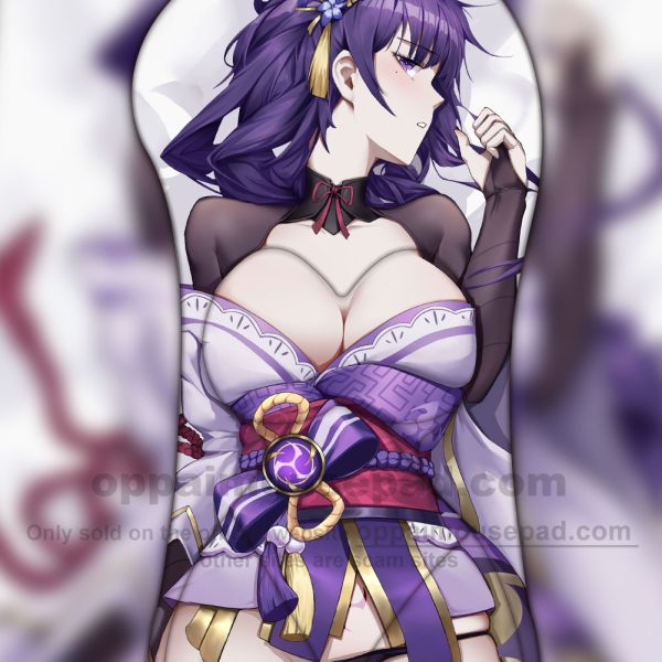 Raiden Shogun Genshin Impact Half Body Boob Mouse Pads