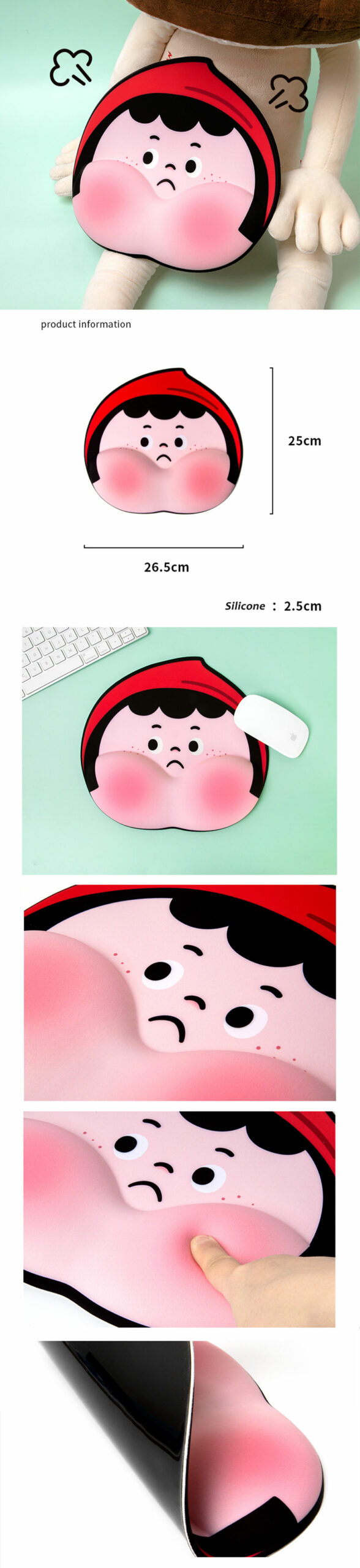 Cute 3D Mouse Pad Product Details 1