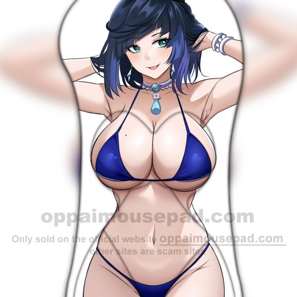 Yelan Half Body Genshin Mouse Pads | Life Size Oppai Mousepad