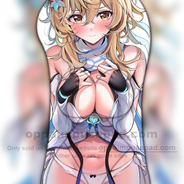 Lumine Half Body Genshin 3D Mouse Pad | Life Size Oppai Mousepad