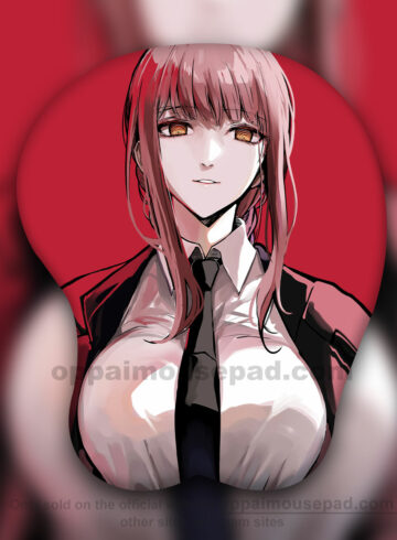 Makima Chainsaw Man Anime Boob Mouse Pad