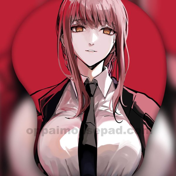 Makima Chainsaw Man Anime Boob Mouse Pad