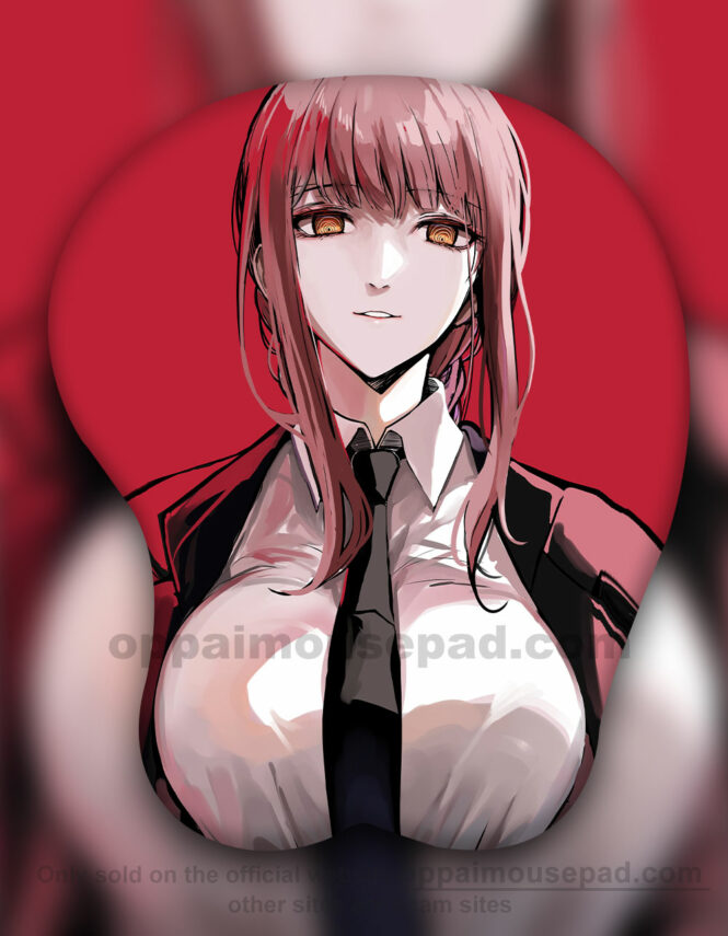 Makima Chainsaw Man Anime Boob Mouse Pad