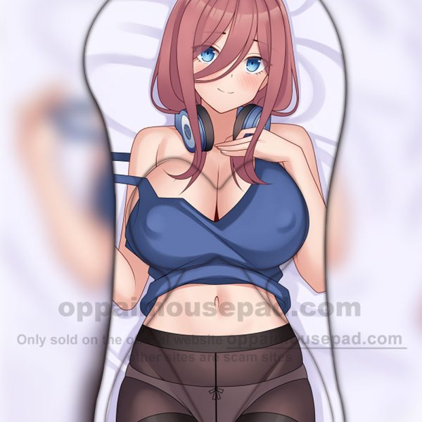 Miku Nakano Half Body 5Toubun no Hanayome Boobs Mouse Pad | Life Size Oppai Mousepad