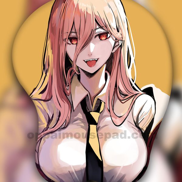 Power Chainsaw Man Boob Mouse Pad