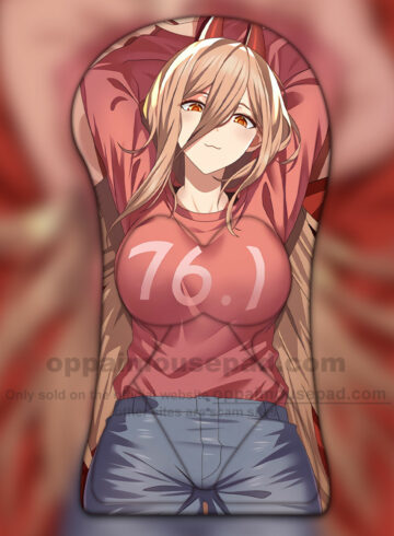Power Half Body Anime 3D Mouse Pad | Life Size Oppai Mousepad