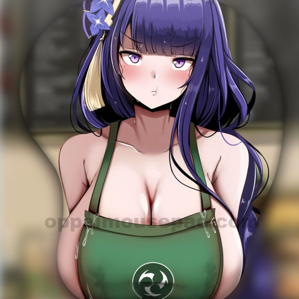 Raiden Shogun Genshin 3D Mouse Pad