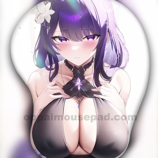 Raiden Shogun Genshin Impact 3D Mouse Pad