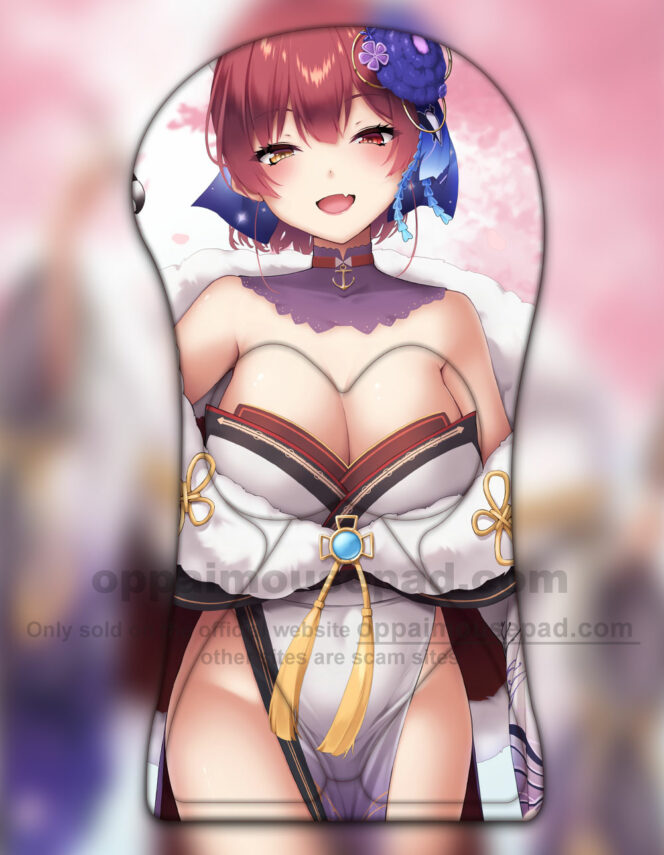 Houshou Marine Half Body Hololive Boobie Mousepad Giant Oppai Mousepad