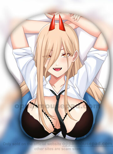 Power Chainsaw Man Mouse Pad Boobs