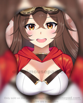 Genshin Impact Amber Boob Mouse Pads