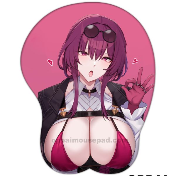 Kafka Honkai Star Rail Boob Mouse Pad