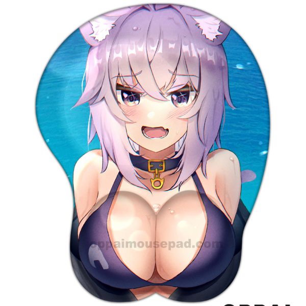 Nekomata Okayu Hololive Mouse Pad Boobs