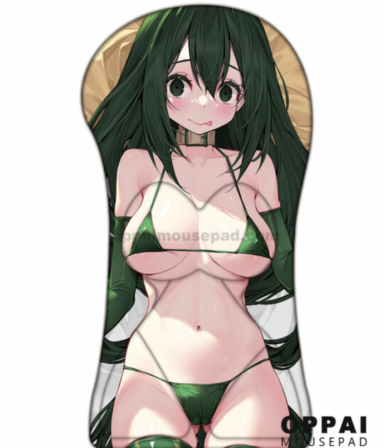 Tsuyu Asui Half Body My Hero Academia 3D Mouse Pad | Big Boob Mouse Pad