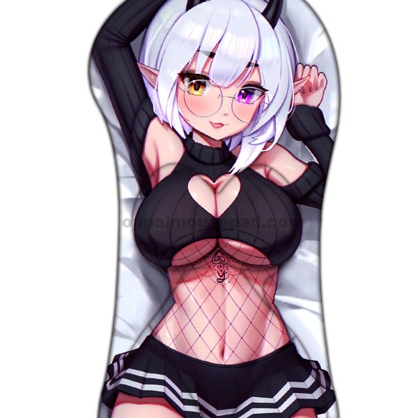 Yishai Half Body Virtual Youtuber Oppai Mousepad | Life Size Oppai Mousepad