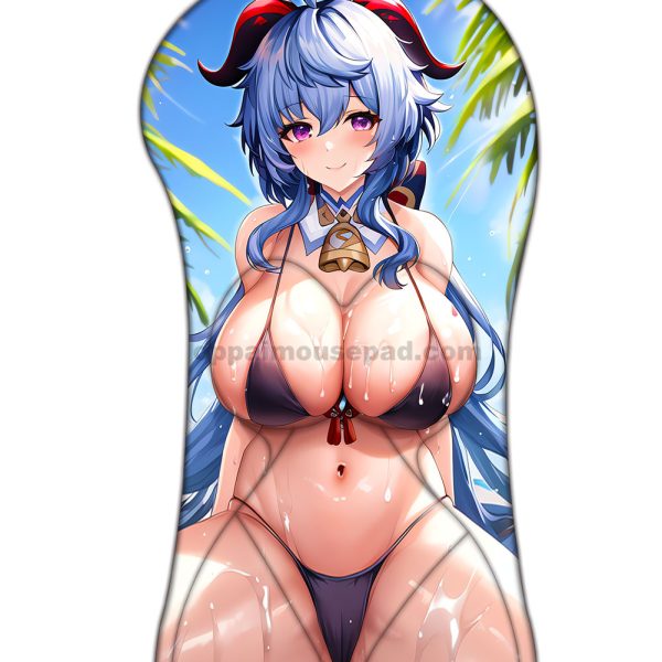 Ganyu Half Body Genshin Impact Boob Mouse Pad | Huge Oppai Mousepad