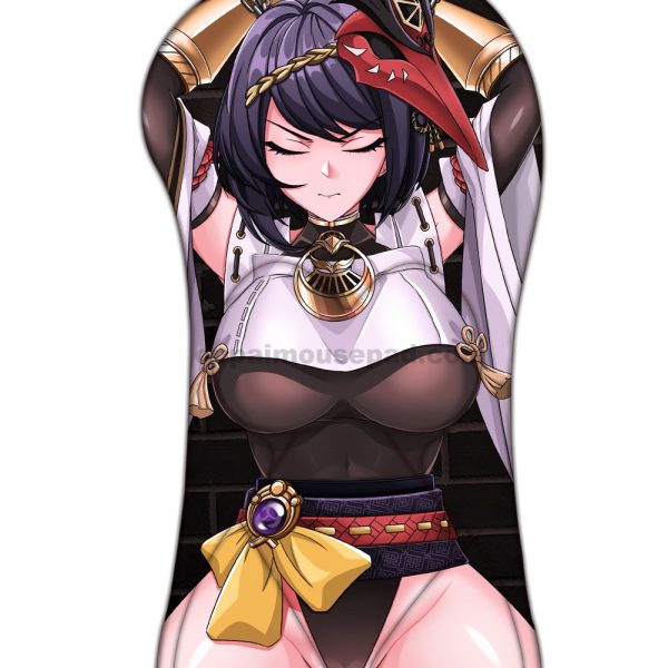 Kujou Sara Half Body Genshin 3d Mouse Pad | Life Size Boob Mouse Pad