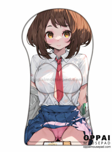 Ochaco Uraraka Half Body My Hero Academia Oppai Mousepad | Life Sized Oppai Mousepad