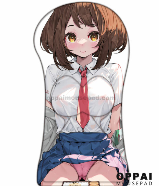 Ochaco Uraraka Half Body My Hero Academia Oppai Mousepad | Life Sized Oppai Mousepad