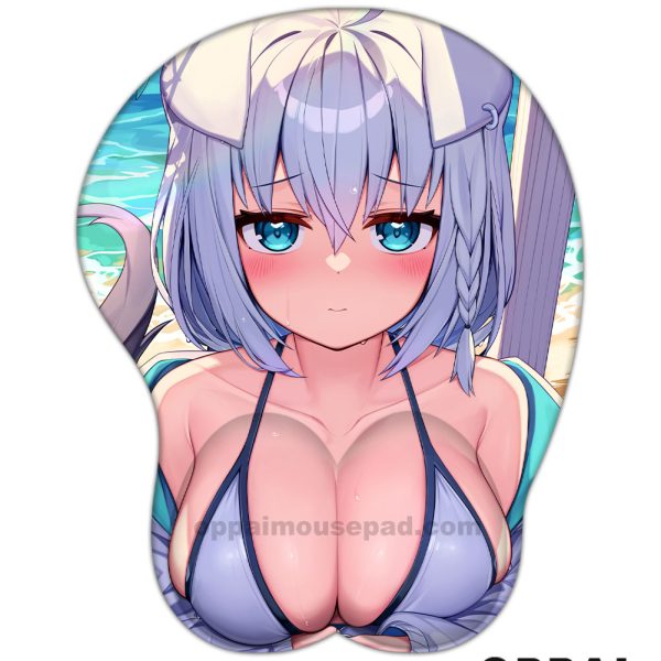 Shirakami Fubuki Hololive 3D Mouse Pad