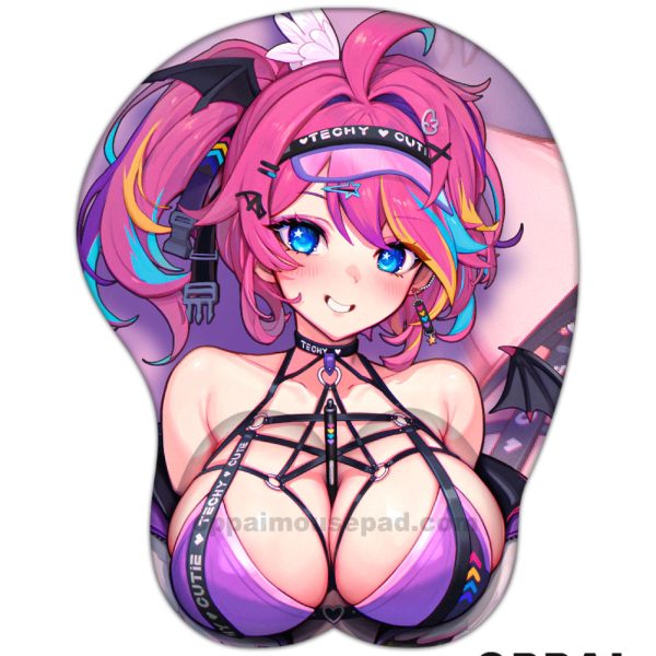 Techy Cutie Vtuber 3D Mouse Pad
