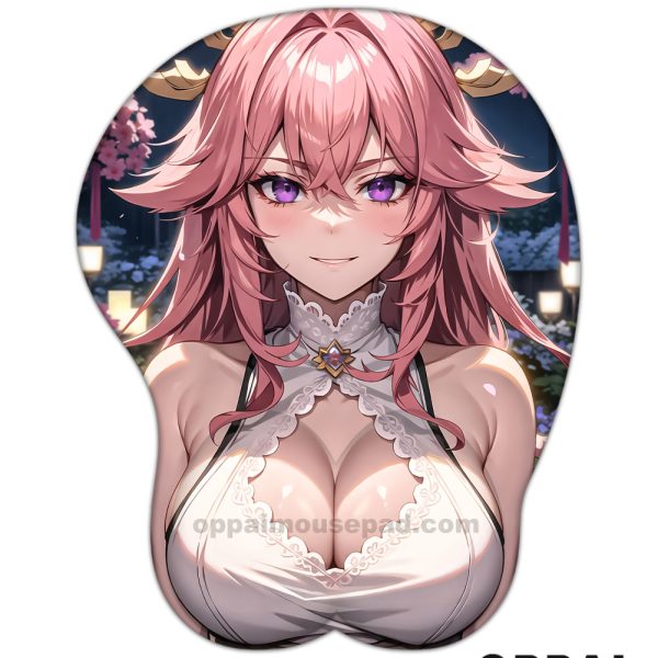 Yae Miko Genshin Impact Titty Mousepad