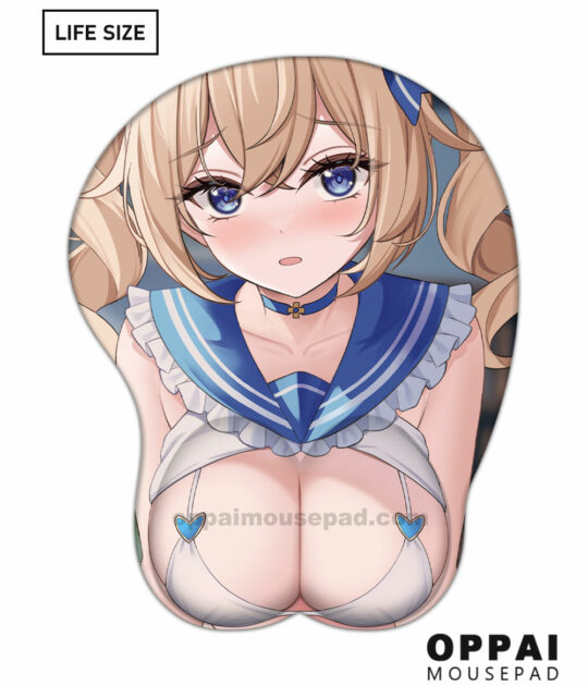 Barbara Genshin Impact Life Size Oppai Mousepad