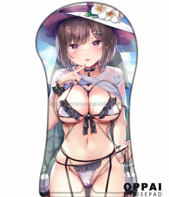 Cute Girl Half Body Mouse Pad Boobs | Huge 3D Mouse Pad