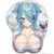 Blue Haired Girl Anime 3D Mouse Pad