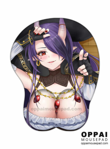 Captain Hannah VTuber 3D Mouse Pad