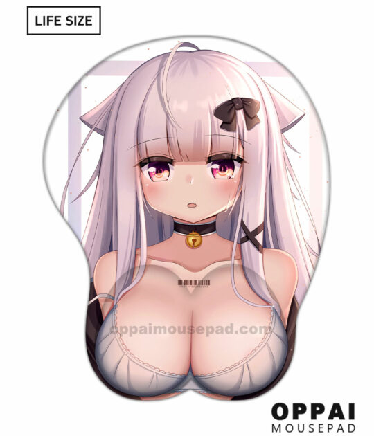 Cute Girl Giant Oppai Mousepad