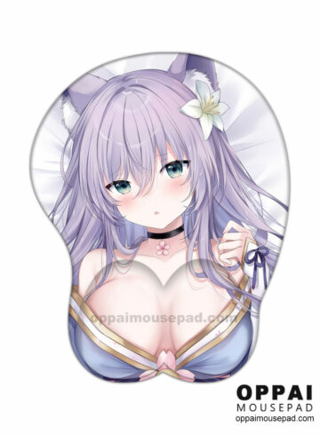 Fox Girl Anime Boob Mouse Pad
