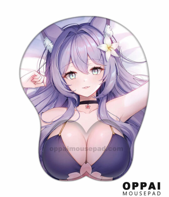 Fox Girl Oppai Mousepad