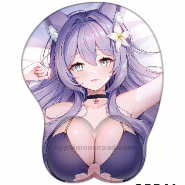 Fox Girl Oppai Mousepad