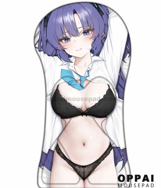 Hayase Yuuka Half Body Blue Archive Boob Mouse Pad | Giant Oppai Mousepad