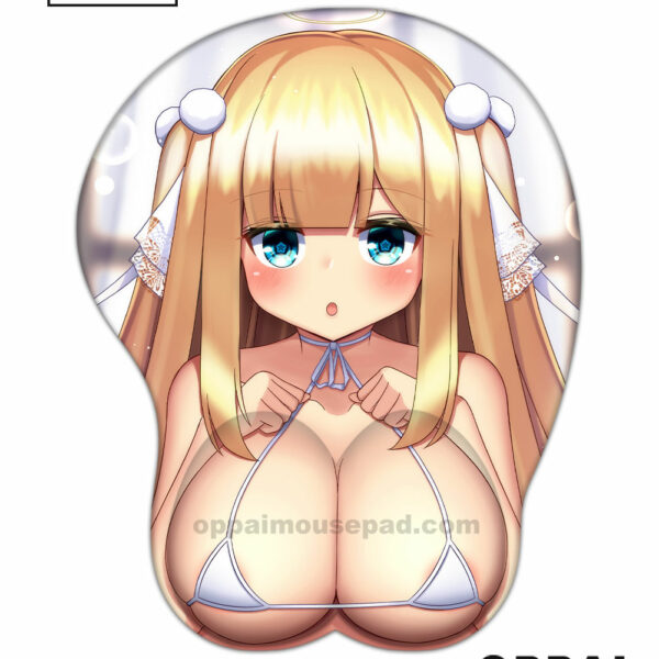 Loli Girl Big Boob Mouse Pad
