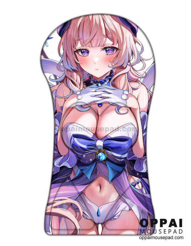 Sangonomiya Kokomi Half Body Genshin 3D Mouse Pad Life Size Oppai Mousepad