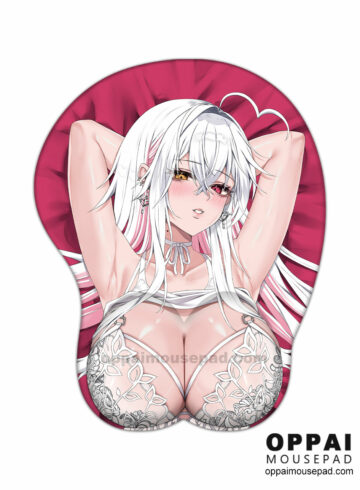 White Hair Girl Anime Boob Mouse