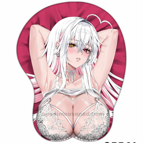 White Hair Girl Anime Boob Mouse