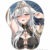 White Hair Girl Boobs Mouse Pad