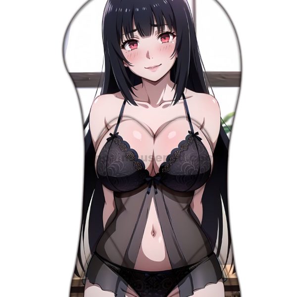 Yumeko Jabami Half Body Kakegurui Anime Boob Mouse Pad | Life Size Boob Mouse Pad