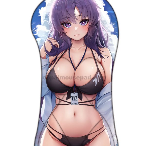 Hayase Yuuka Half Body Blue Archive 3D Mouse Pad | Giant Oppai Mousepad